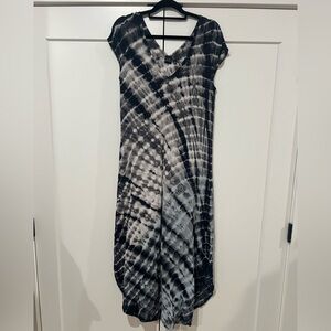 Blue tye  dye long dress from BLUE (saks fifth ave ) size small